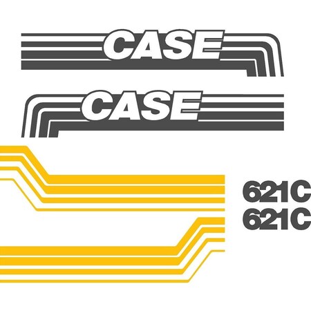 Aftermarket New Fits Case Wheel Loader 621C Decal Set CASE621CDECALSET